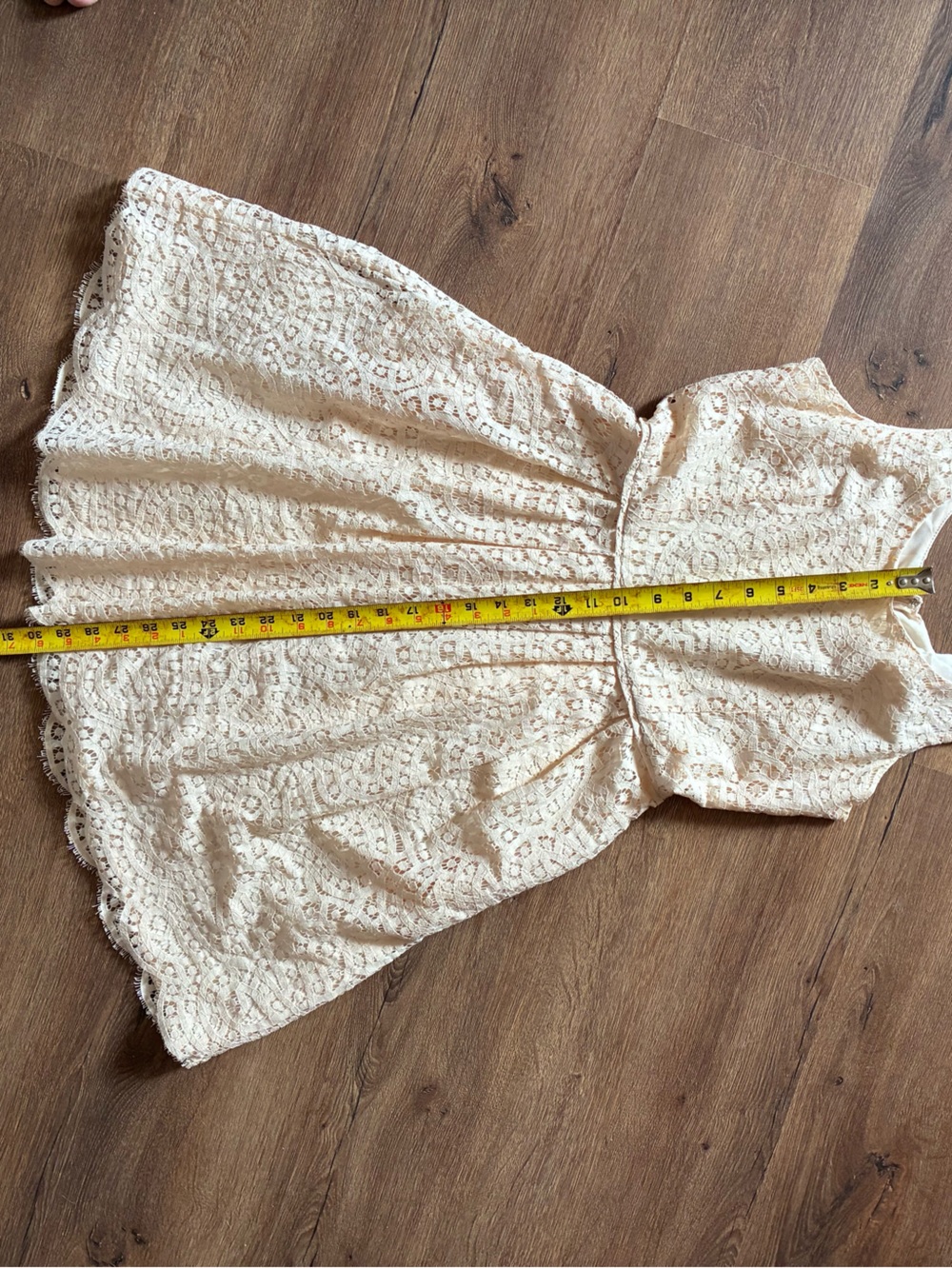 J. Crew Beautiful 👡Beige swirling Lace Fit-and-Flare Dress 4 - Picture 4 of 13